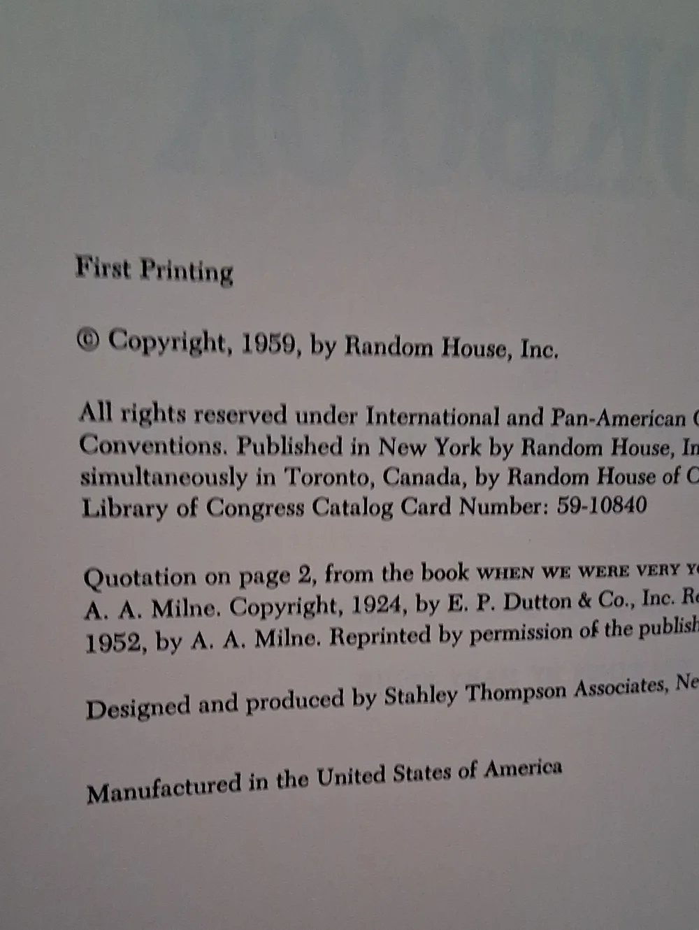 Vintage Cookbook 1959